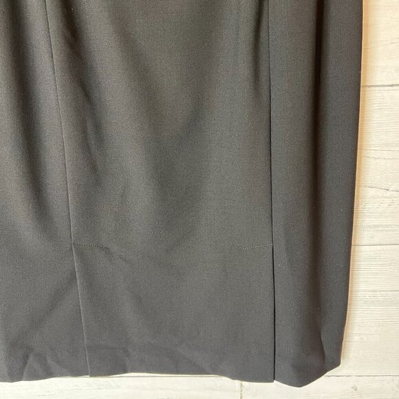 Lafayette 148 New York Skirt Womens Size 4 Black Wool Blend Double Vent Pencil - Picture 10 of 16